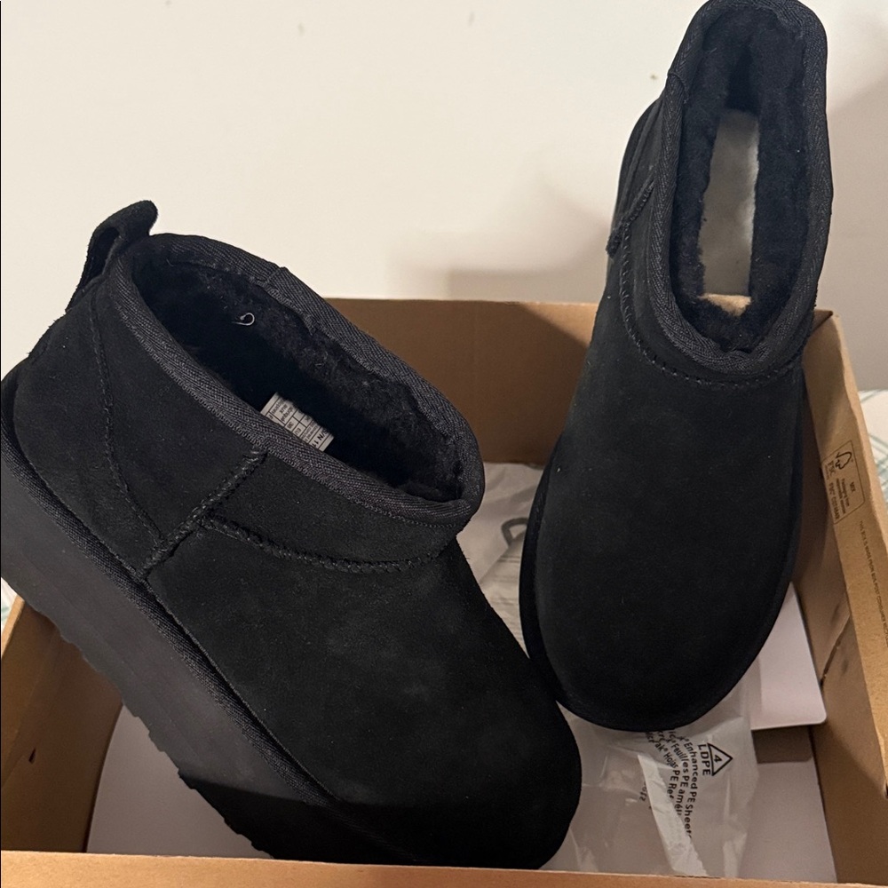 UGG Black platform Ankle Boots for Women